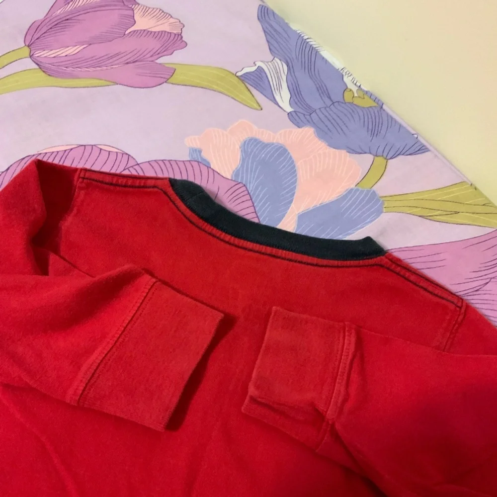 EUC Baby Gap Red long Sleeves Tee With big Gap letters playtime Favorites